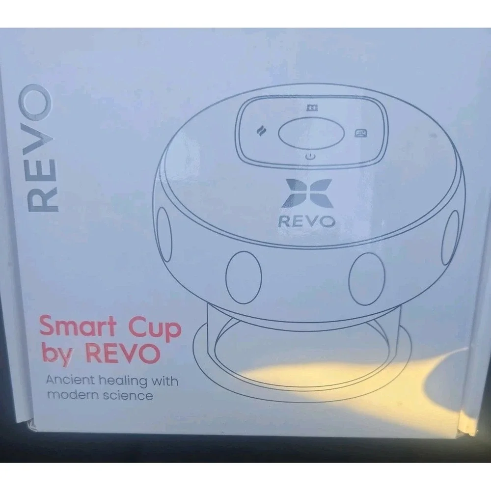NEW REVO Smart Cup 4-in-1 Dynamic Cupping Therapy Heat Red Light Massager NIB